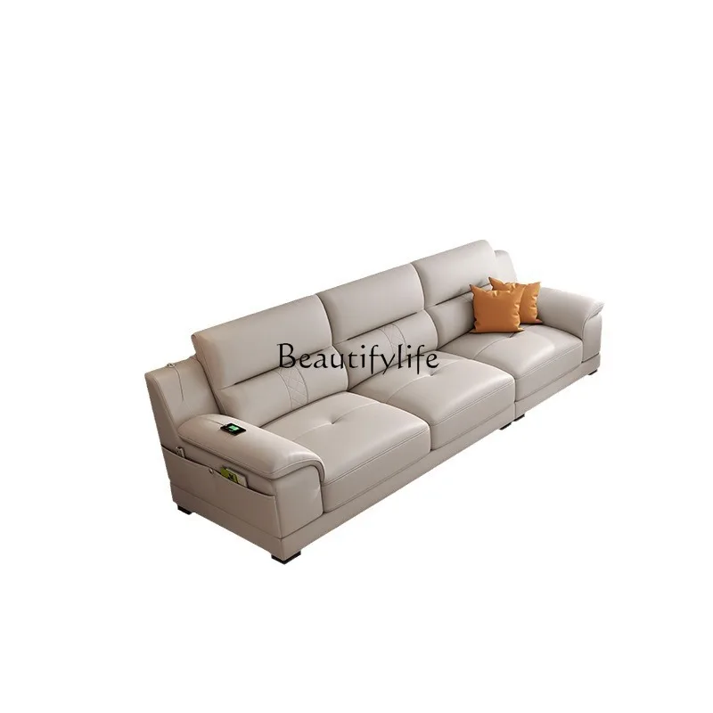 Leather sofa first layer cowhide modern simple light luxury living room double triple sofa
Leather sofa first layer cowhide modern simple light luxury living room double triple sofa