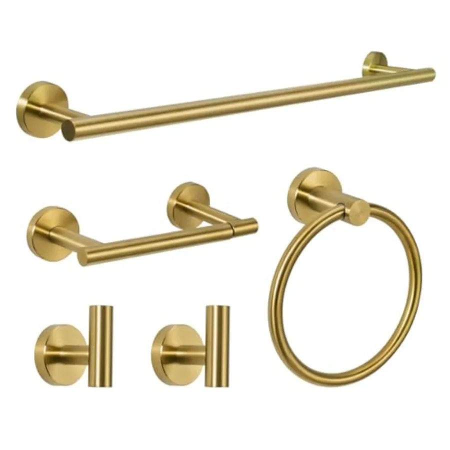 5-Piece Towel Racks for Bathroom, Stainless Steel Bathroom Accessories Set, Bathroom Towel Holder Wall Mounted, Sturdy Bath Tow
5-Piece Towel Racks for Bathroom, Stainless Steel Bathroom Accessories Set, Bathroom Towel Holder Wall Mounted, Sturdy Bath Tow
