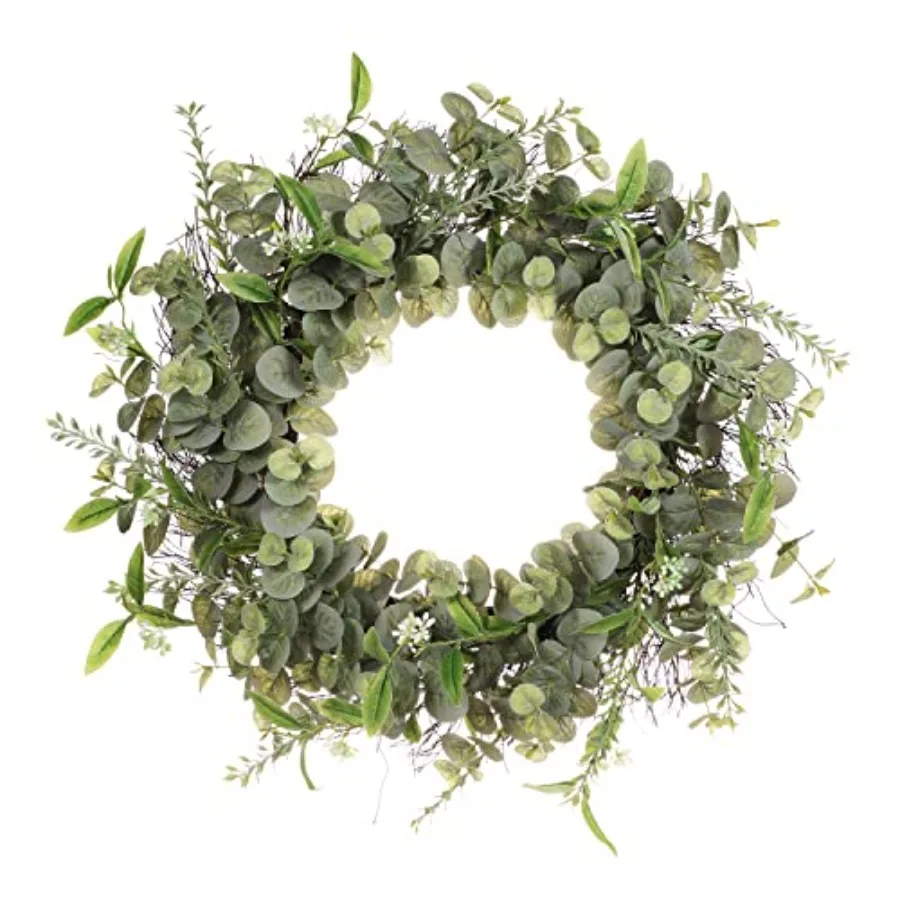 24" Artificial Eucalyptus Spring Wreath with Green Leaves
24" Artificial Eucalyptus Spring Wreath with Green Leaves