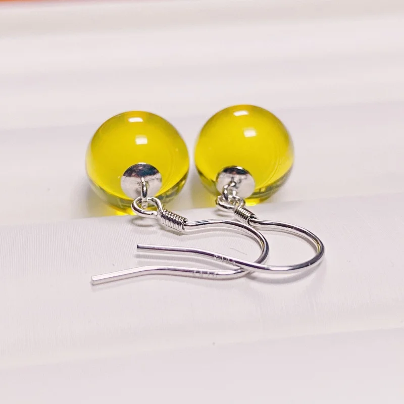 8mm Mexican Blue Amber S925 Silver Ear Hook Versatile Style and
8mm Mexican Blue Amber S925 Silver Ear Hook Versatile Style and