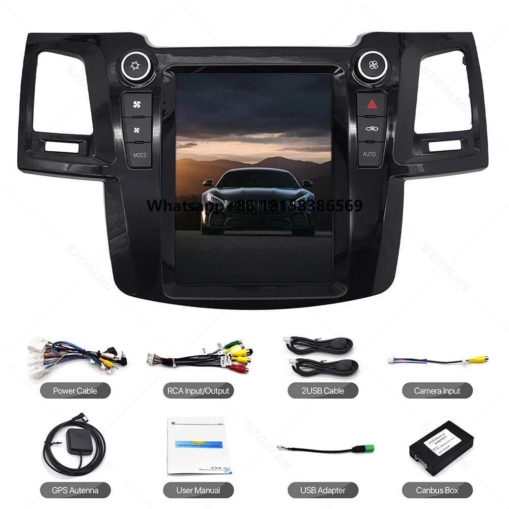 Style Android Car Radio Audio Player for Hilux Fortuner 2007-2015 Carplay 4G WiFi GPS 9.7" Vertical Screen Stereo
Style Android Car Radio Audio Player for Hilux Fortuner 2007-2015 Carplay 4G WiFi GPS 9.7" Vertical Screen Stereo