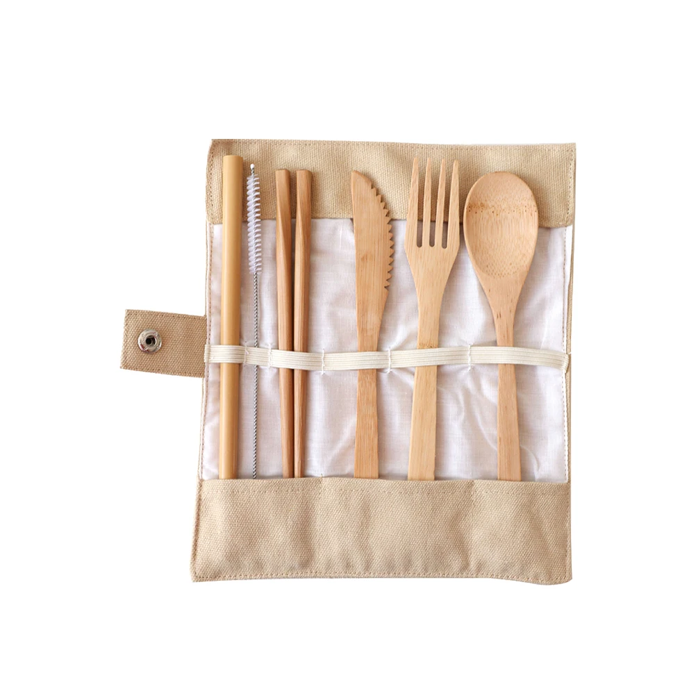 6PCS Bamboo Cutlery Set Reusable Tableware Kit Portable Camping Hiking Picnic Spoon Fork Straw Chopsticks Khaki
6PCS Bamboo Cutlery Set Reusable Tableware Kit Portable Camping Hiking Picnic Spoon Fork Straw Chopsticks Khaki