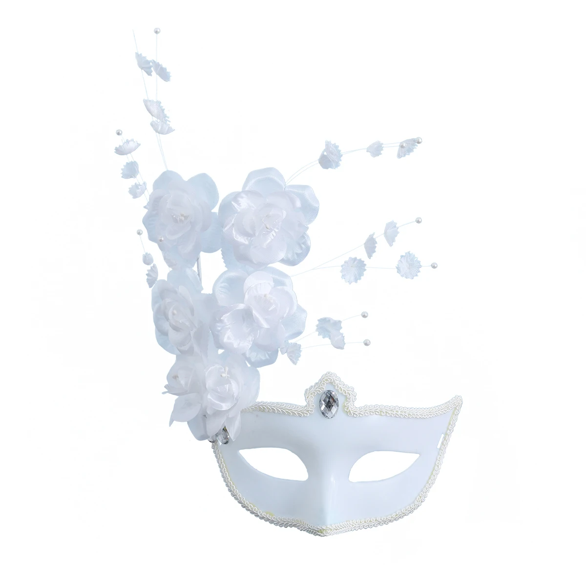Venetian Half Face For Women Costume Party Masquerade Ball White Elegant Fairy Flower Design Halloween Wedding Prom Mardi Gras
Venetian Half Face For Women Costume Party Masquerade Ball White Elegant Fairy Flower Design Halloween Wedding Prom Mardi Gras