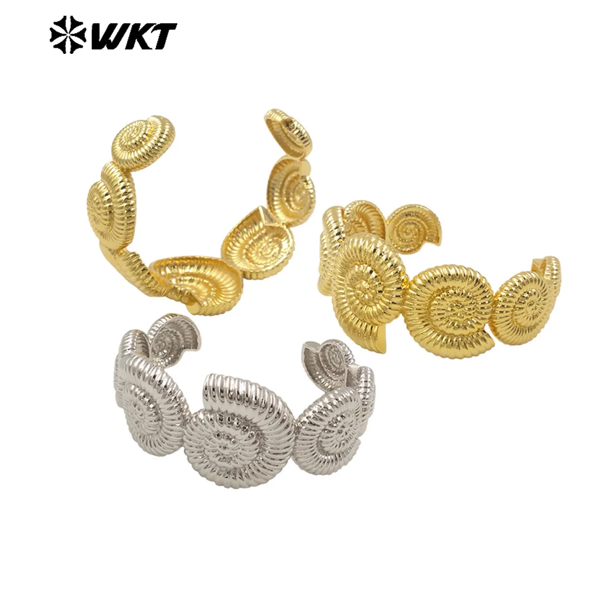 WT-B670 New Shell Shape Gold And Silver 18K Real Gold Plated Natural Yellow Brass Bracelet Daily Decoration For Couple
WT-B670 New Shell Shape Gold And Silver 18K Real Gold Plated Natural Yellow Brass Bracelet Daily Decoration For Couple