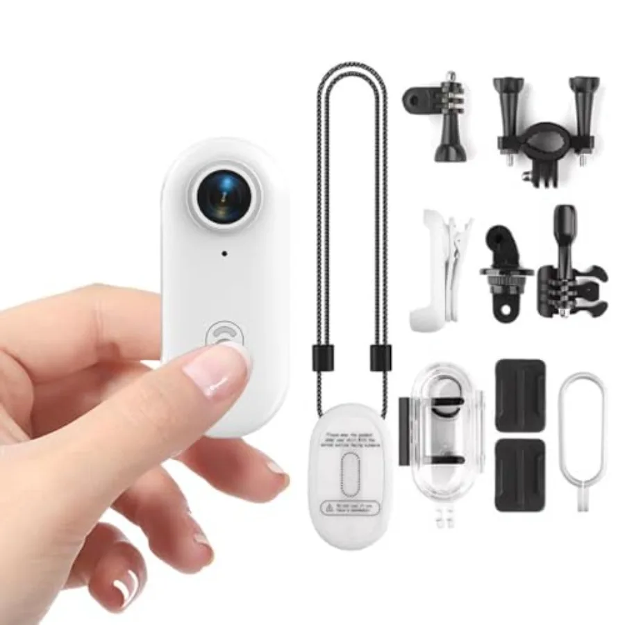 Body Camera 1080P for security work travel motorcycle pets, white thumb-size wearable POV cam with magnetic clip, waterproof mi
Body Camera 1080P for security work travel motorcycle pets, white thumb-size wearable POV cam with magnetic clip, waterproof mi