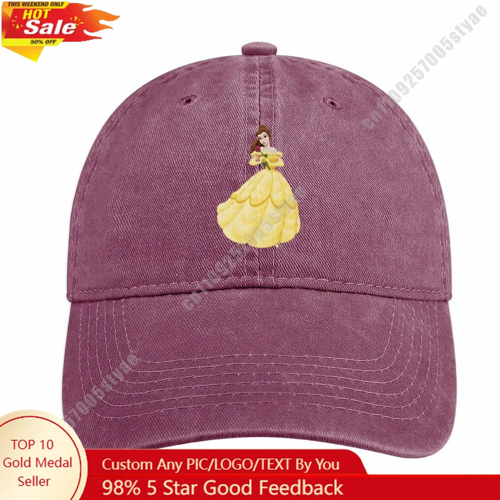 Belle Denim Hat Disney Cartoon Custom Design Adjustable Adult Curved Brim Baseball Cap Cool Stylish Fashion Item
Belle Denim Hat Disney Cartoon Custom Design Adjustable Adult Curved Brim Baseball Cap Cool Stylish Fashion Item