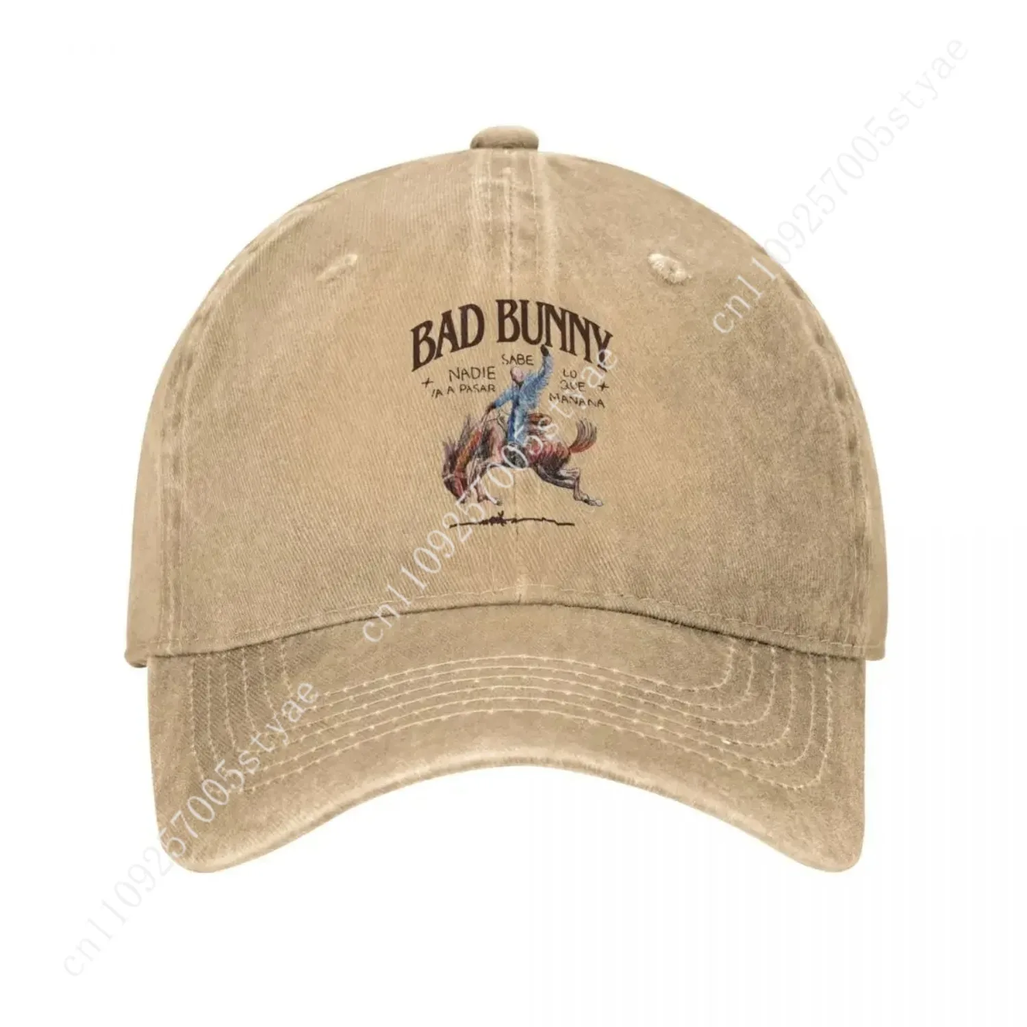 Vintage Bad Bunny Nadie Sabe Album Baseball Caps for Men Women Distressed Denim Snapback Cap Most Wanted Tour 2024 Outdoor Cap
Vintage Bad Bunny Nadie Sabe Album Baseball Caps for Men Women Distressed Denim Snapback Cap Most Wanted Tour 2024 Outdoor Cap