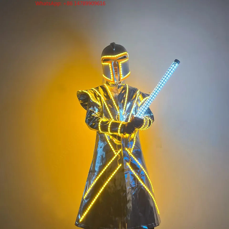 High-End Bespoke LED Bottle Display RackLED Robot Costume Stage Jacket Dancer Suit Wearing Cosplay For Nightclub Party Man
High-End Bespoke LED Bottle Display RackLED Robot Costume Stage Jacket Dancer Suit Wearing Cosplay For Nightclub Party Man