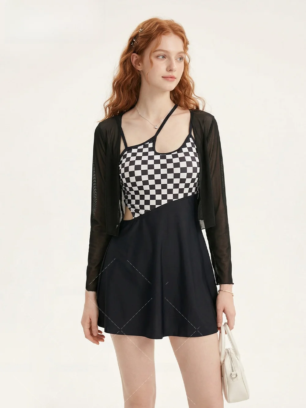 Ele One-Piece Swimsuit High Waist Brief Cover-Up Slimming Women's Adult Hot Spring Swimming Suit Long Sve round Ne
Ele One-Piece Swimsuit High Waist Brief Cover-Up Slimming Women's Adult Hot Spring Swimming Suit Long Sve round Ne