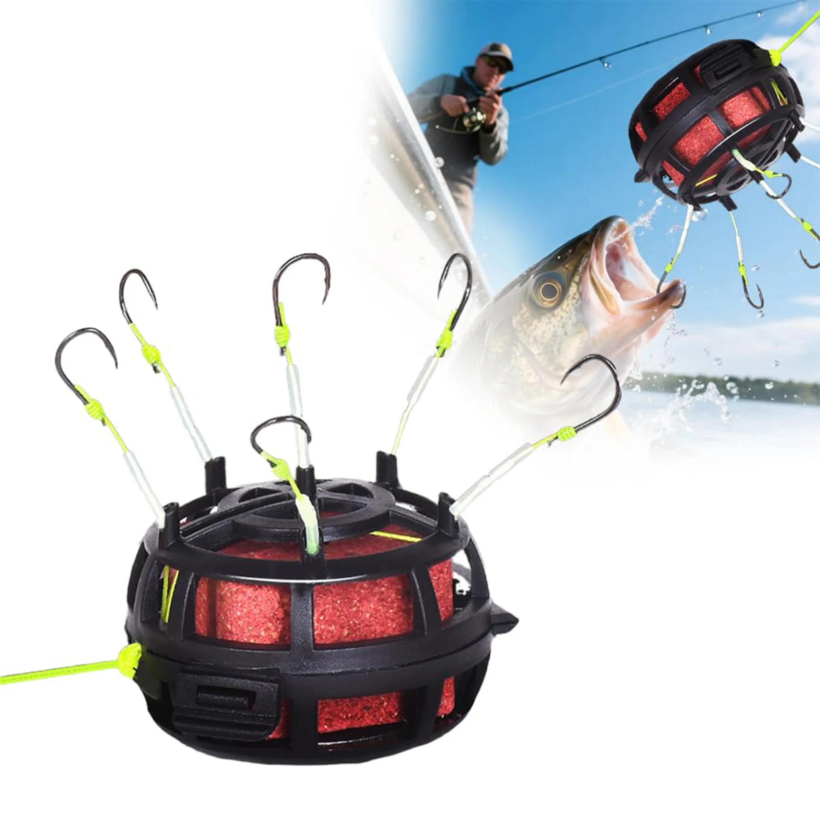 Перевернутые крючки для клеток для приманок, плавающая клетка для приманки на 360 градусов, рыболовный крючок, подходит для пресной воды, соленой воды
Перевернутые крючки для клеток для приманок, плавающая клетка для приманки на 360 градусов, рыболовный крючок, подходит для пресной воды, соленой воды