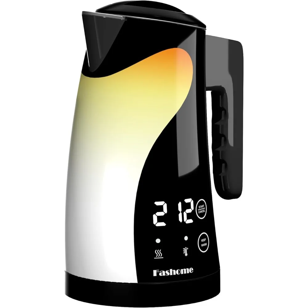 Electric Kettle Temperature Control, 5 Temp Presets, 2H Keep Warm, Double Wall Stainless Steel, 1.25L Cool-Touch Design with Aut
Electric Kettle Temperature Control, 5 Temp Presets, 2H Keep Warm, Double Wall Stainless Steel, 1.25L Cool-Touch Design with Aut