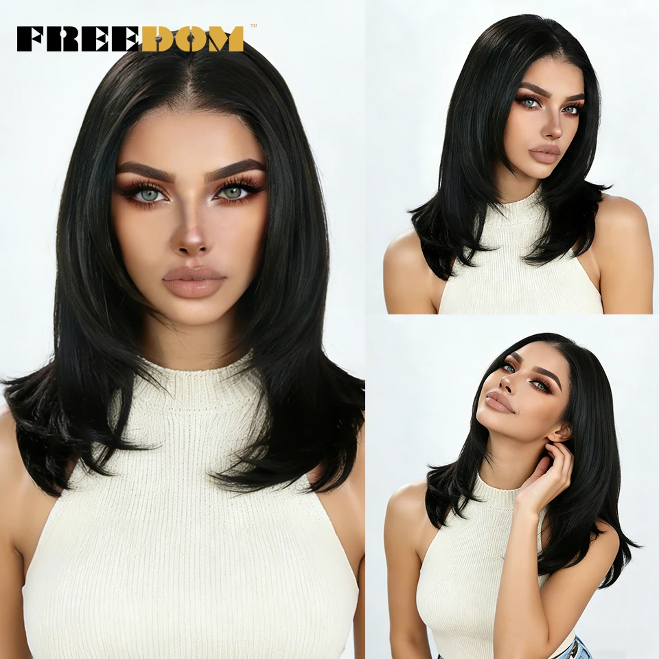 FREEDOM Synthetic Lace Front Wigs For Women 13X3 Straight Layered Free Part Pre Plucked Ombre Brown Blonde Lace Wig Daily Use
FREEDOM Synthetic Lace Front Wigs For Women 13X3 Straight Layered Free Part Pre Plucked Ombre Brown Blonde Lace Wig Daily Use