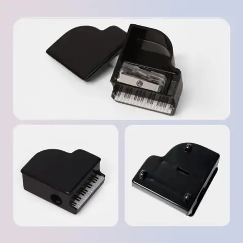 Taille-crayon amusant en forme de piano, mini papeterie de dessin animé pour enfants, fournitures de bureau et d'étude, idées cadeaux