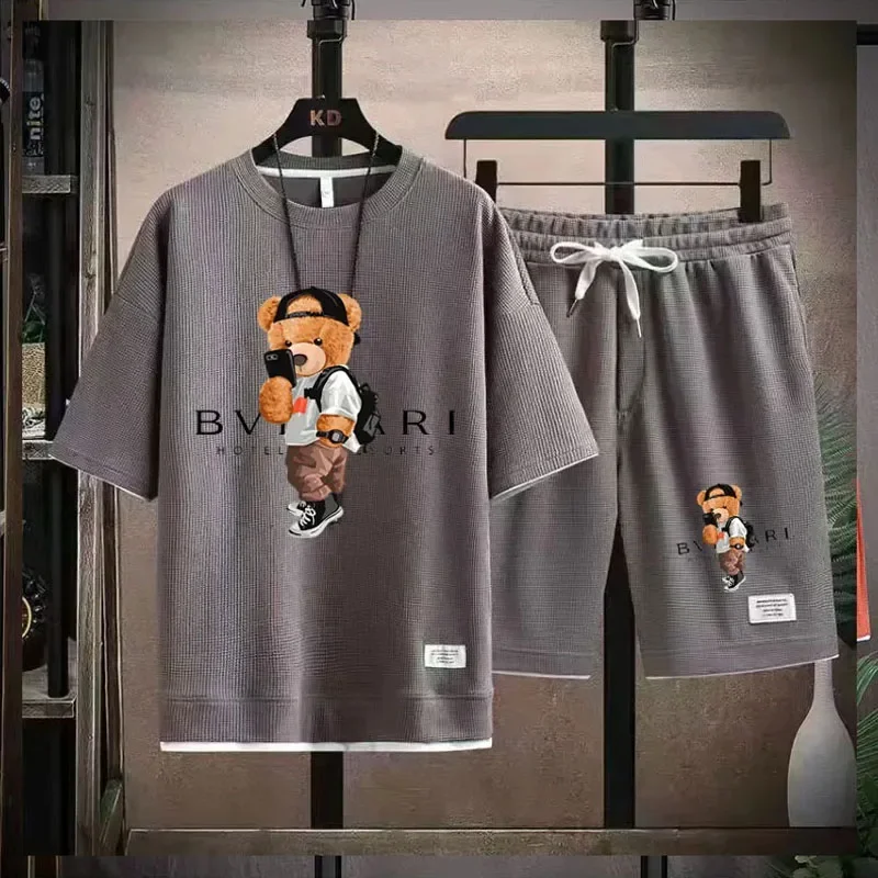 2024 Summer men's basketball casual jogging gym sports set Short sleeve T-shirt + sports shorts Breathable two-piece set
2024 Summer men's basketball casual jogging gym sports set Short sleeve T-shirt + sports shorts Breathable two-piece set