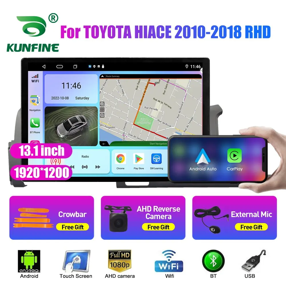 13.1 inch Car Radio For TOYOTA HIACE 2010 2011-2018 Car DVD GPS Navigation Stereo Carplay 2 Din Central Multimedia Android Auto
13.1 inch Car Radio For TOYOTA HIACE 2010 2011-2018 Car DVD GPS Navigation Stereo Carplay 2 Din Central Multimedia Android Auto