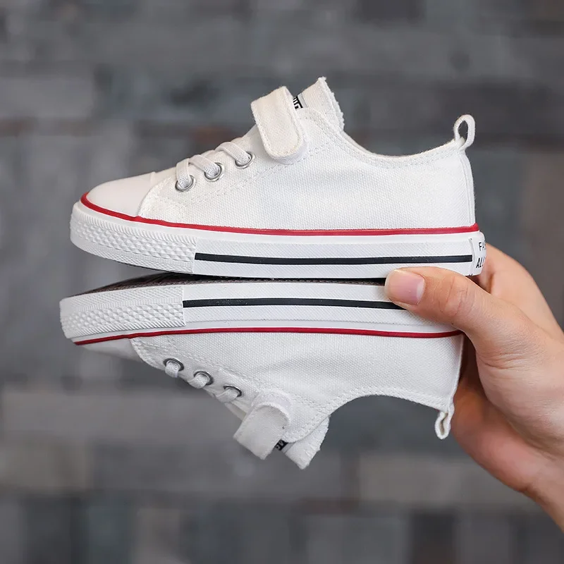 Детские весенне-осенние низкие туфли для девочек, парусиновая обувь на мягкой подошве для мальчиков, однотонная повседневная тканевая обувь, нейтральная липучка 
Детские весенне-осенние низкие туфли для девочек, парусиновая обувь на мягкой подошве для мальчиков, однотонная повседневная тканевая обувь, нейтральная липучка