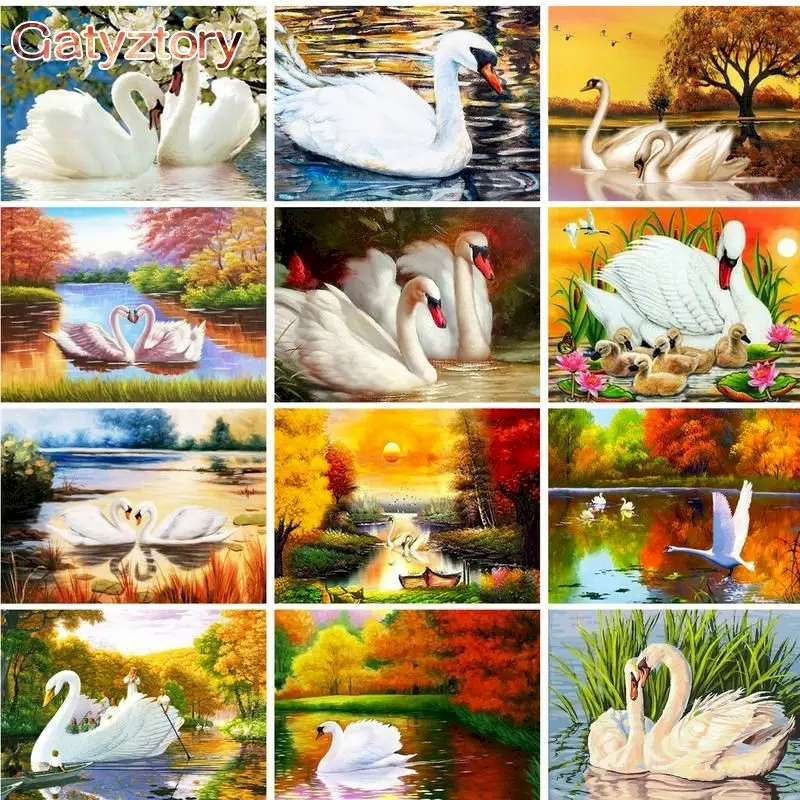 GATYZTORY 40x50cm Painting By Numbers Adults Crafts Picture Paint Swan Scenery DIY Drawing By Numbers Canvas Painting Home Decor
GATYZTORY 40x50cm Painting By Numbers Adults Crafts Picture Paint Swan Scenery DIY Drawing By Numbers Canvas Painting Home Decor