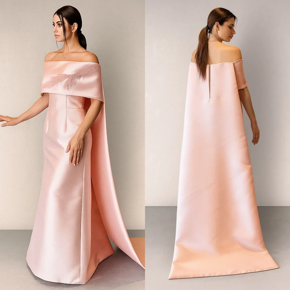 Customized Modern Style Exquisite Charmeuse Pleat Straight Off-the-shoulder Long Dresses Bespoke Occasion Dresses Fashion Formal
Customized Modern Style Exquisite Charmeuse Pleat Straight Off-the-shoulder Long Dresses Bespoke Occasion Dresses Fashion Formal