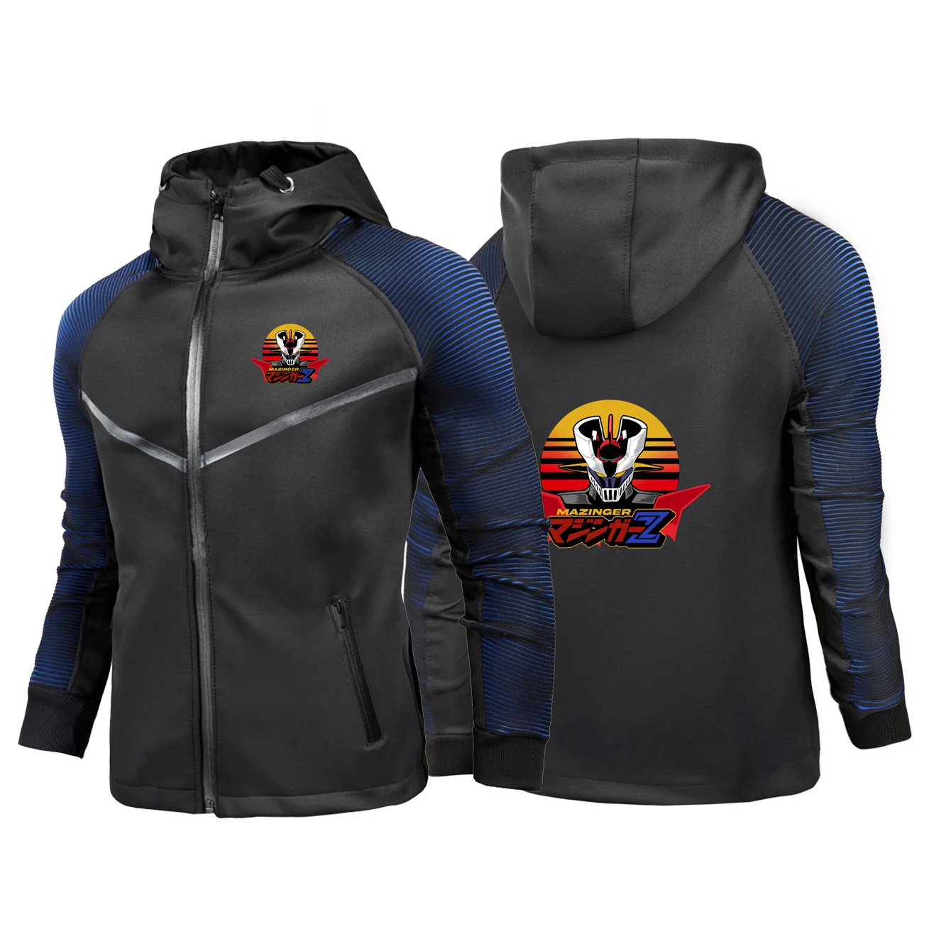 2025 Spring Autumn Men's Mazinger Z Anime Printed Fashion Racing Suit Gradient Slim Fit Breathable Zip Jacket Hoodies
2025 Spring Autumn Men's Mazinger Z Anime Printed Fashion Racing Suit Gradient Slim Fit Breathable Zip Jacket Hoodies