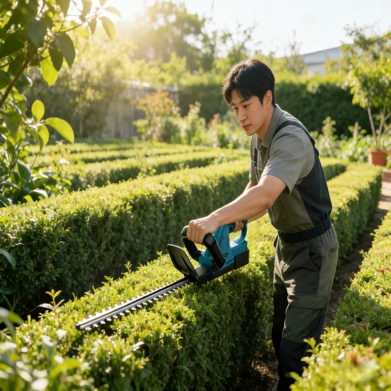Rechargeable Hedge Trimmer Lithium Battery Garden Bush Shaping Shears