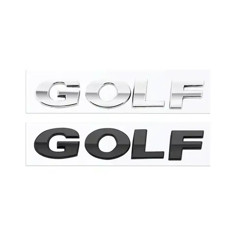 Car Rear Trunk Middle ABS Letters Badge Nameplate Emblem Logo Styling Stickers Decoration Accessories For VW Volkswagen GOLF 6 8