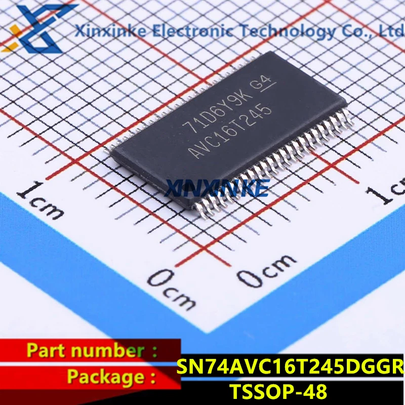 SN74AVC16T245DGGR TSSOP-48 AVC16T245 SMD Chip Translation - Voltage Levels 16-Bit Dual Supply Bus Transceiver Brand New Original
SN74AVC16T245DGGR TSSOP-48 AVC16T245 SMD Chip Translation - Voltage Levels 16-Bit Dual Supply Bus Transceiver Brand New Original