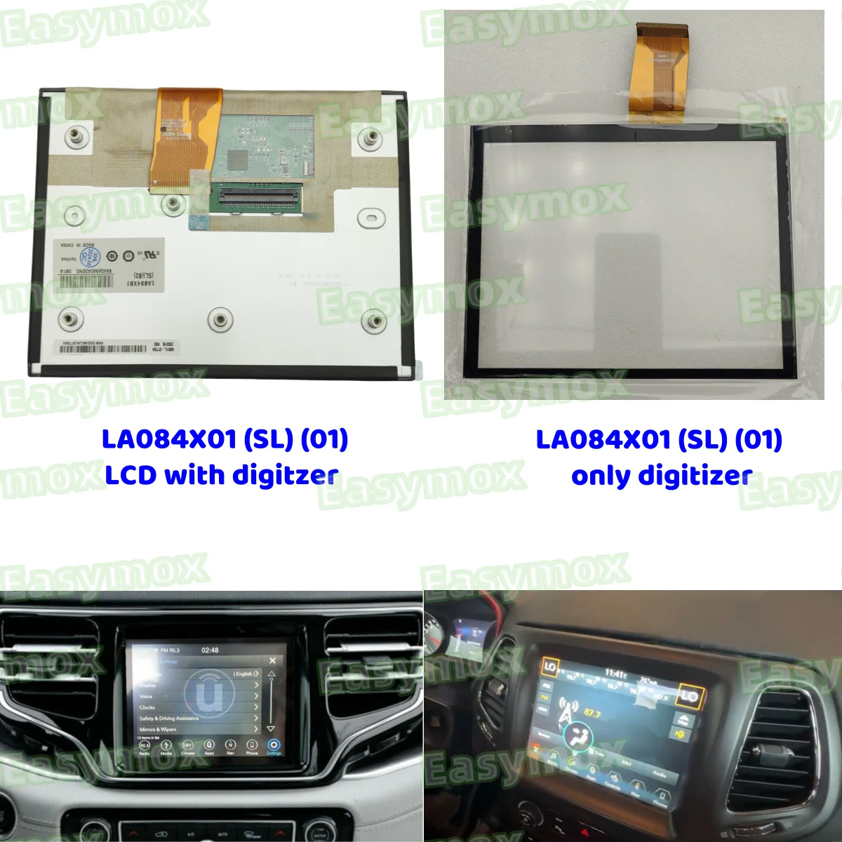 LA084X01(SL)(02) LA084X01-SL01 LA084X01-SL02 8.4" LCD Display for 2018-2020 RAM 1500 2500 3500 Radio Stereo NAV Repair
LA084X01(SL)(02) LA084X01-SL01 LA084X01-SL02 8.4" LCD Display for 2018-2020 RAM 1500 2500 3500 Radio Stereo NAV Repair