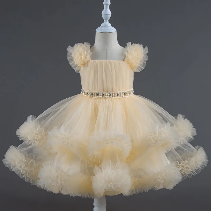 New baby puffy dress children's evening dress solid color mesh princess dress birthday piano performance dress1-8Years Old
New baby puffy dress children's evening dress solid color mesh princess dress birthday piano performance dress1-8Years Old