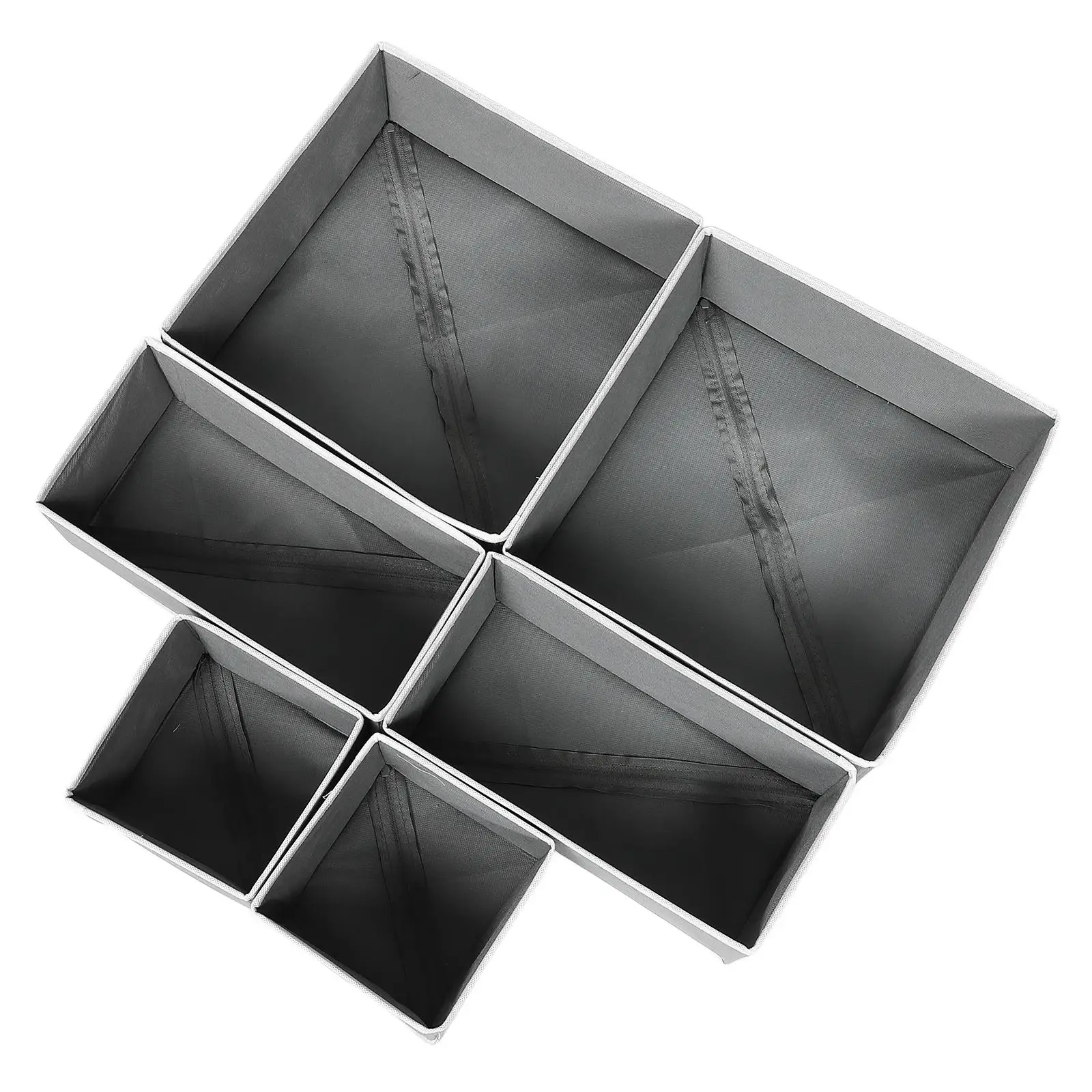 6 Pcs Storage Box Foldable Drawer Organizer Large Folding Storage Box Capacity 3 Sizes Bra Sock Clothes Closet Bins
6 Pcs Storage Box Foldable Drawer Organizer Large Folding Storage Box Capacity 3 Sizes Bra Sock Clothes Closet Bins