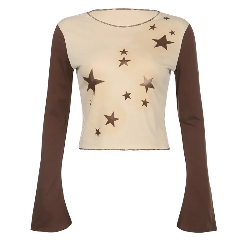 2025 European and American style Instagram retro trend star print contrasting long sleeved slim fit short style spicy girl sweet
2025 European and American style Instagram retro trend star print contrasting long sleeved slim fit short style spicy girl sweet