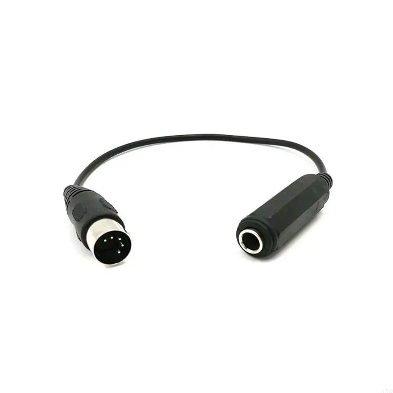87HD 11.81inch 6.35mm TRS Female to DIN 5Pin Male Connectors Cord Wire Sound Cable Line for Keyboards and Synthesizers
87HD 11.81inch 6.35mm TRS Female to DIN 5Pin Male Connectors Cord Wire Sound Cable Line for Keyboards and Synthesizers
