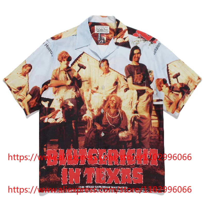 New Style WACKO MARIA Vintage Graffiti Graphic Print Short Sleeve Men's Casual Hawaiian Camp Collar Top
New Style WACKO MARIA Vintage Graffiti Graphic Print Short Sleeve Men's Casual Hawaiian Camp Collar Top