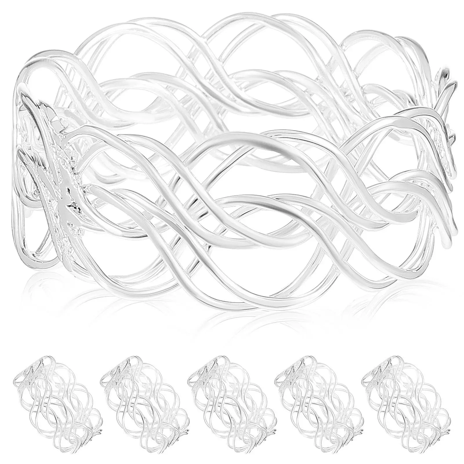 6 Pcs Clasp Band Dining Napkin Hollow Napkin Holder Ring Set Table Decor Rust Proof Unique Shape Wedding Party
6 Pcs Clasp Band Dining Napkin Hollow Napkin Holder Ring Set Table Decor Rust Proof Unique Shape Wedding Party