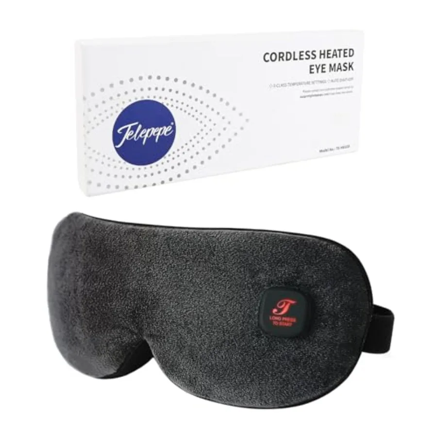 Heated Eye Mask, Cordless Warm Eye Compress for Dry Eyes Blepharitis, Light Blocking Heat Eye Mask for Men Women, 1000mAh Recha
Heated Eye Mask, Cordless Warm Eye Compress for Dry Eyes Blepharitis, Light Blocking Heat Eye Mask for Men Women, 1000mAh Recha
