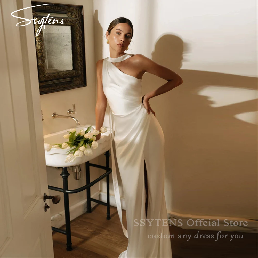 SSYTENS Sexy Halter Wedding Dresses High Slits Bride Dresses Guest Elegant Mermaid Bridal Gowns Vestidos De Novias Customized
SSYTENS Sexy Halter Wedding Dresses High Slits Bride Dresses Guest Elegant Mermaid Bridal Gowns Vestidos De Novias Customized