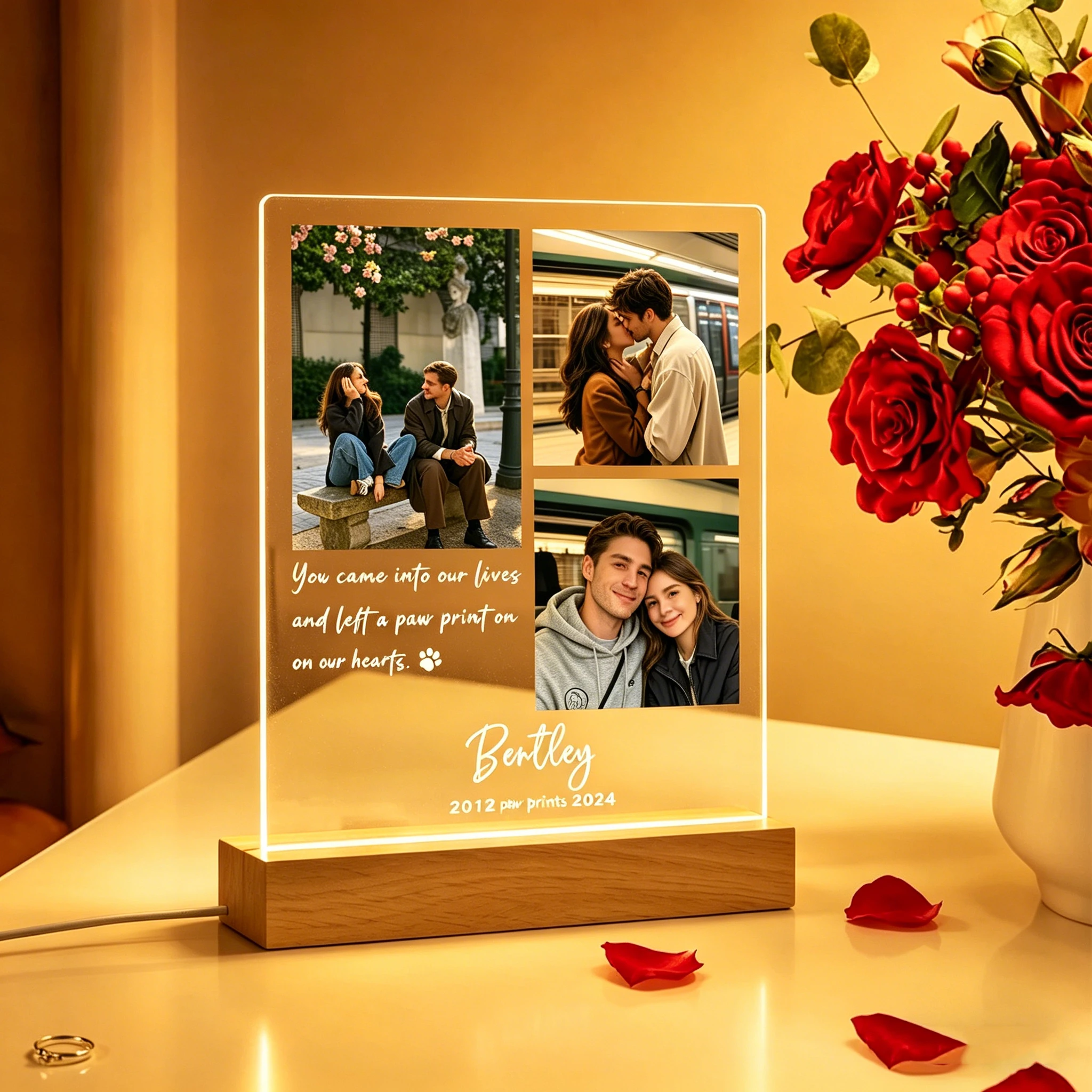 Personalized Acrylic Night Light Custom Photo And Text Design Romantic Couple Memorial Decor Gift For Beloved Lover And Family
Personalized Acrylic Night Light Custom Photo And Text Design Romantic Couple Memorial Decor Gift For Beloved Lover And Family