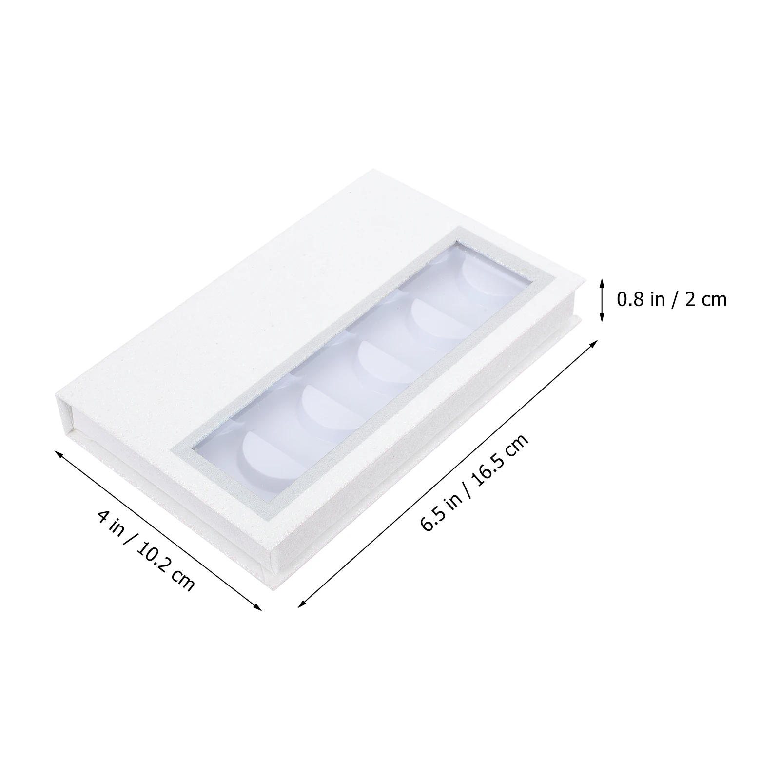 1 pc Empty Eyelash Storage Box Open Window Lightweight Fake Lash Organizer For Travel Bag White
1 pc Empty Eyelash Storage Box Open Window Lightweight Fake Lash Organizer For Travel Bag White