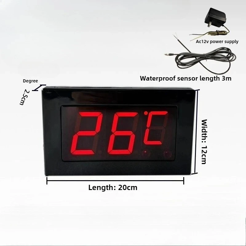 Digital thermometer for measuring water temperature, temperature sensor display, precise electronic waterproof tape probe
Digital thermometer for measuring water temperature, temperature sensor display, precise electronic waterproof tape probe