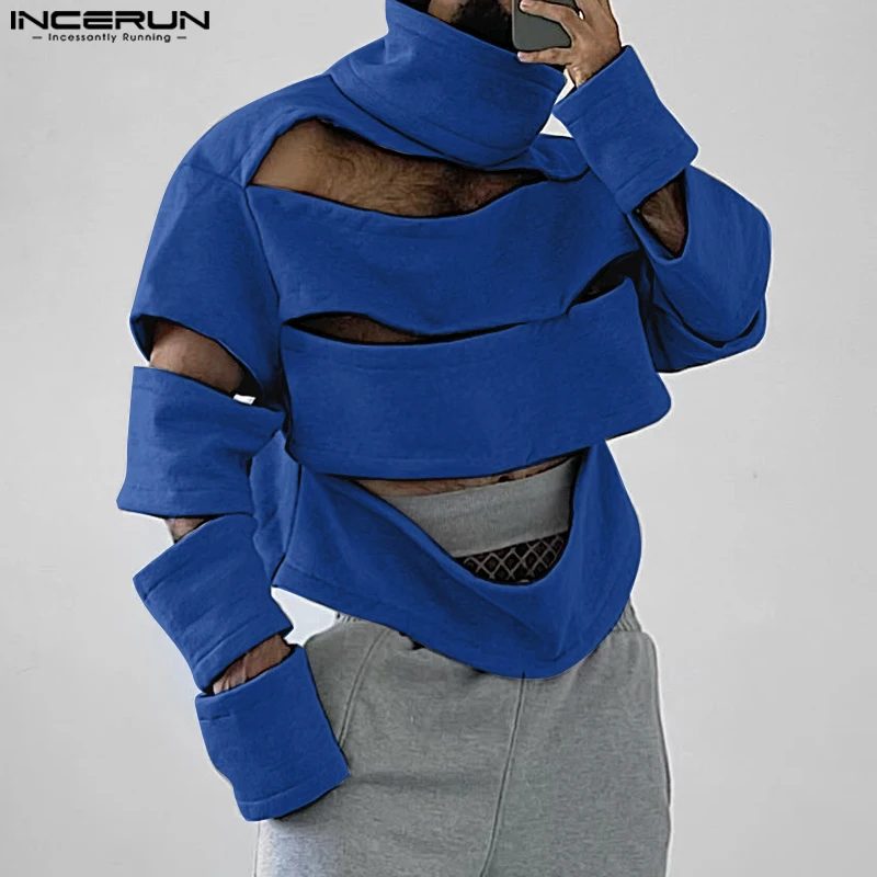 INCERUN Men High Collar Solid Hoodies 2025 Casual Hollow Out Loose Sweatshirts Handsome Long Sleeve Fashion Streetwear Pullovers
INCERUN Men High Collar Solid Hoodies 2025 Casual Hollow Out Loose Sweatshirts Handsome Long Sleeve Fashion Streetwear Pullovers