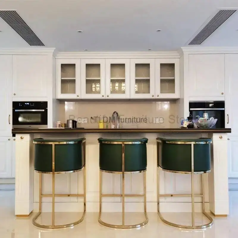 Chairs Counter Design Dining Bar Stools Nordic Leather Luxury Bar Stools Long Chair Modern Tabouret De Bar High Bench AB50BY
Chairs Counter Design Dining Bar Stools Nordic Leather Luxury Bar Stools Long Chair Modern Tabouret De Bar High Bench AB50BY