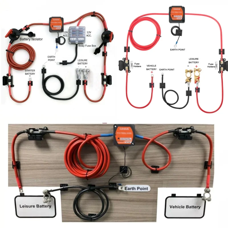 3/5/7/10M Voltage Sensitive Split Charge Relay Kits 12V 140A VSR Ready Made Leads Durable Power Relay ATVs UTVs RVs Camping Van
3/5/7/10M Voltage Sensitive Split Charge Relay Kits 12V 140A VSR Ready Made Leads Durable Power Relay ATVs UTVs RVs Camping Van