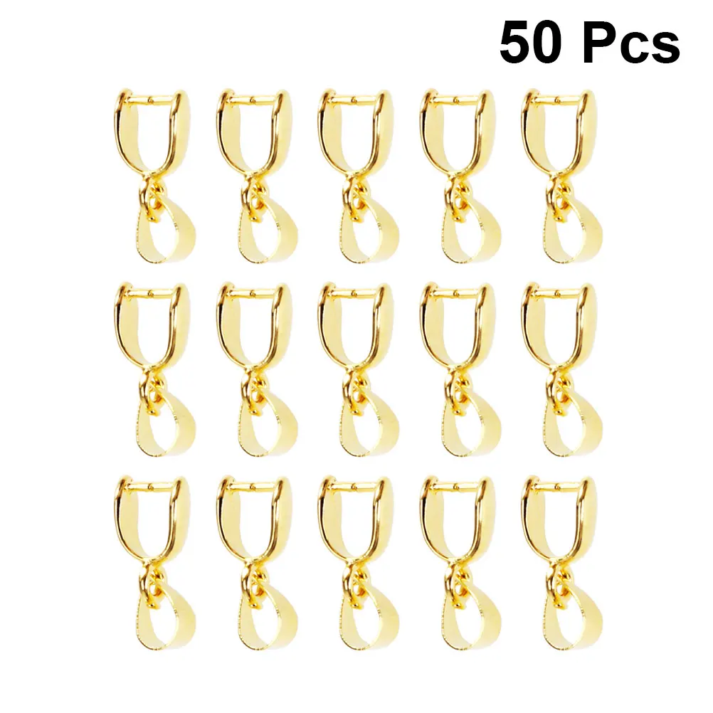50 Pcs Silver Pinch Clasp Bails Metal Bead Necklace Bracelet Jewelry Connector Pendant Accessories Mini for Keychain
50 Pcs Silver Pinch Clasp Bails Metal Bead Necklace Bracelet Jewelry Connector Pendant Accessories Mini for Keychain