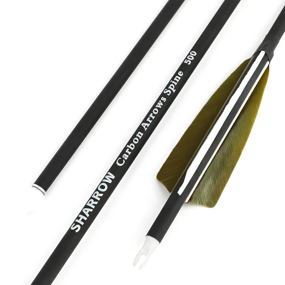 Archery OD7.8mm ID6.2mm Carbon Arrows Without Arrowheads 30'' Shaft 4'' Turkey Feather Spine500 Hunting Shooting Accessories
Archery OD7.8mm ID6.2mm Carbon Arrows Without Arrowheads 30'' Shaft 4'' Turkey Feather Spine500 Hunting Shooting Accessories