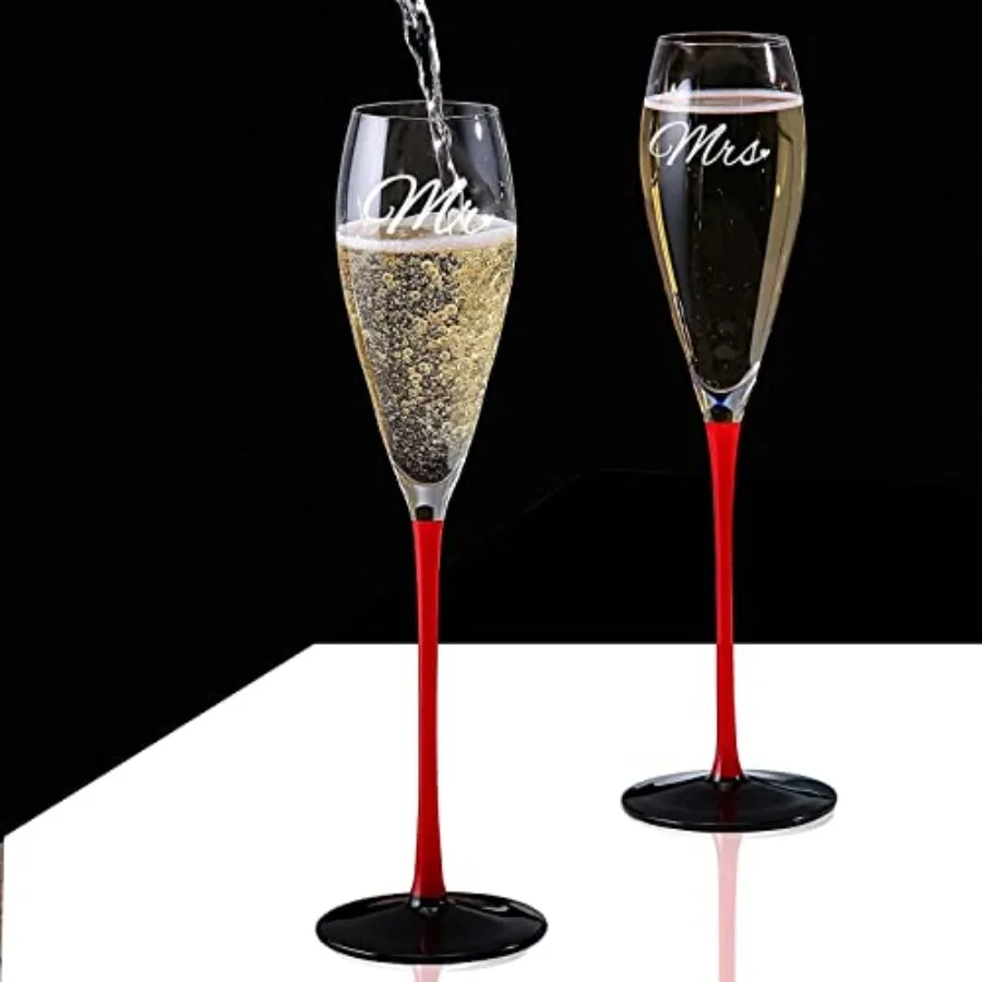 Mr and Mrs champagne glasses Wedding Champagne Flutes Glass Bridal Shower Gift Bride and Groom Gifts Engagement Gift Toasting G
Mr and Mrs champagne glasses Wedding Champagne Flutes Glass Bridal Shower Gift Bride and Groom Gifts Engagement Gift Toasting G