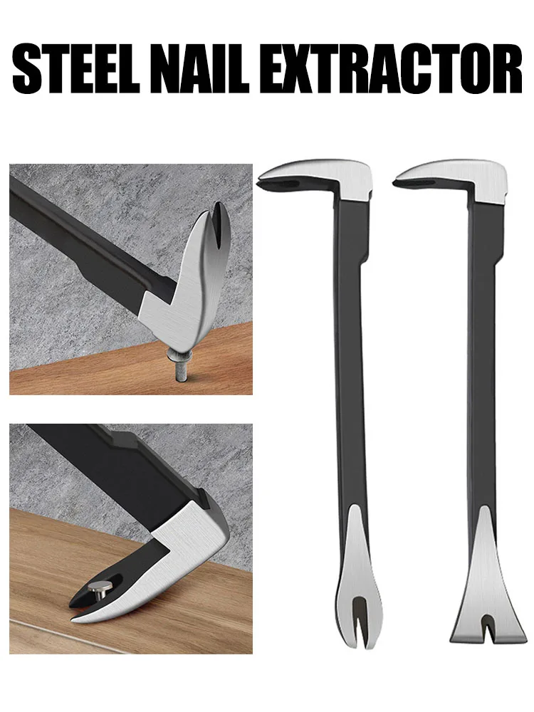 Nail Puller Cats Paw Nail Remover Portable Pry Bar Multifunctional Crowbar Tool Steel Nail Extractor for Home Woodworking Tools
Nail Puller Cats Paw Nail Remover Portable Pry Bar Multifunctional Crowbar Tool Steel Nail Extractor for Home Woodworking Tools