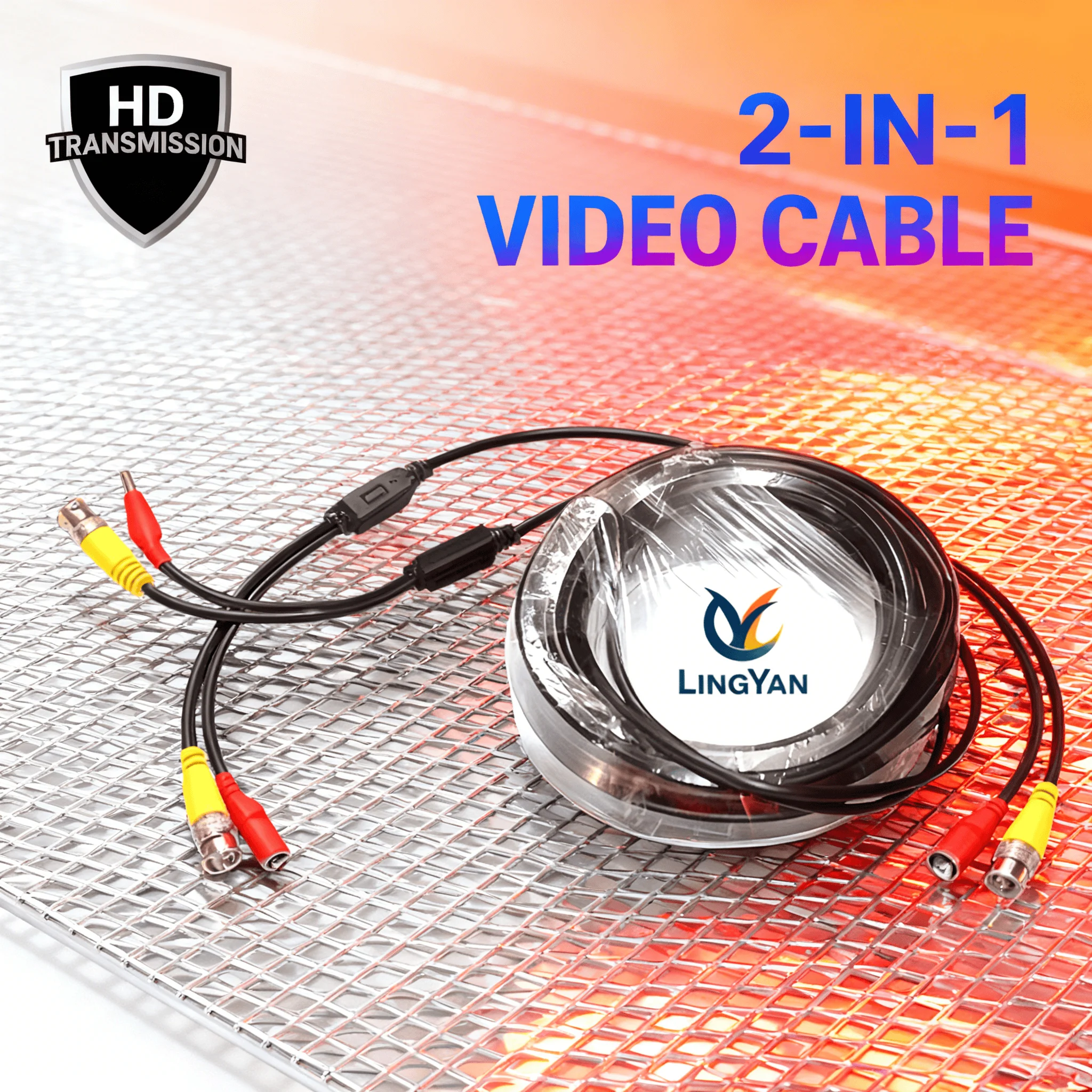 Кабель видеонаблюдения BNC+DC 2-в-1 — видео 2 МП AHD/CVBS, стабильное питание с защитой от помех для зимнего расширения видеорегистратора
Кабель видеонаблюдения BNC+DC 2-в-1 — видео 2 МП AHD/CVBS, стабильное питание с защитой от помех для зимнего расширения видеорегистратора