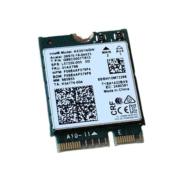 NN For Asus TUF FX506 507 517 706 707 Strix G10CE OEM Intel AX201NGW WiFi6 Card 2.4Gbps
NN For Asus TUF FX506 507 517 706 707 Strix G10CE OEM Intel AX201NGW WiFi6 Card 2.4Gbps