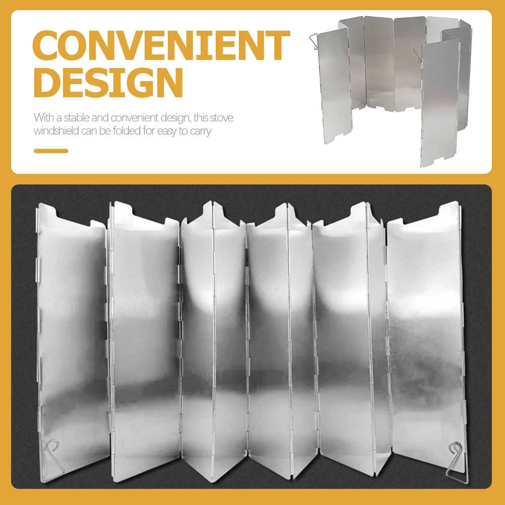 16 Sheets Stainless Steel Windproof Plate Camping BBQ Accessories Foldable Windscreen Stove Blocker Gas Charcoal for Stove
16 Sheets Stainless Steel Windproof Plate Camping BBQ Accessories Foldable Windscreen Stove Blocker Gas Charcoal for Stove