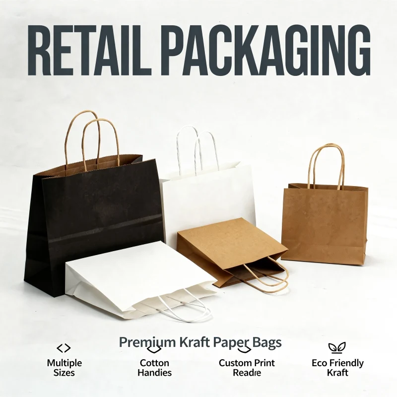 Bulk Kraft Paper Gift Bags with Handles, Brown/White/Black - for Boutique, Supermarket, Party Favors, Birthday, Halloween
Bulk Kraft Paper Gift Bags with Handles, Brown/White/Black - for Boutique, Supermarket, Party Favors, Birthday, Halloween