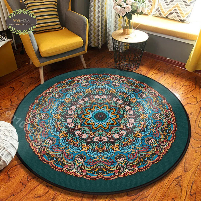 Persian Print Round Carpet Retro Rug Home Decorative Mats Balcony Floor Mat Bathroom Living Room Decor Kitchen Non-slip Carpets
Persian Print Round Carpet Retro Rug Home Decorative Mats Balcony Floor Mat Bathroom Living Room Decor Kitchen Non-slip Carpets
